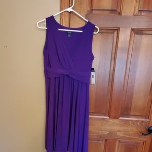 Purple Chaps dress, size Large